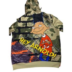 Members Only Nickelodeon Hey Arnold Pullover Hoodie Men's L